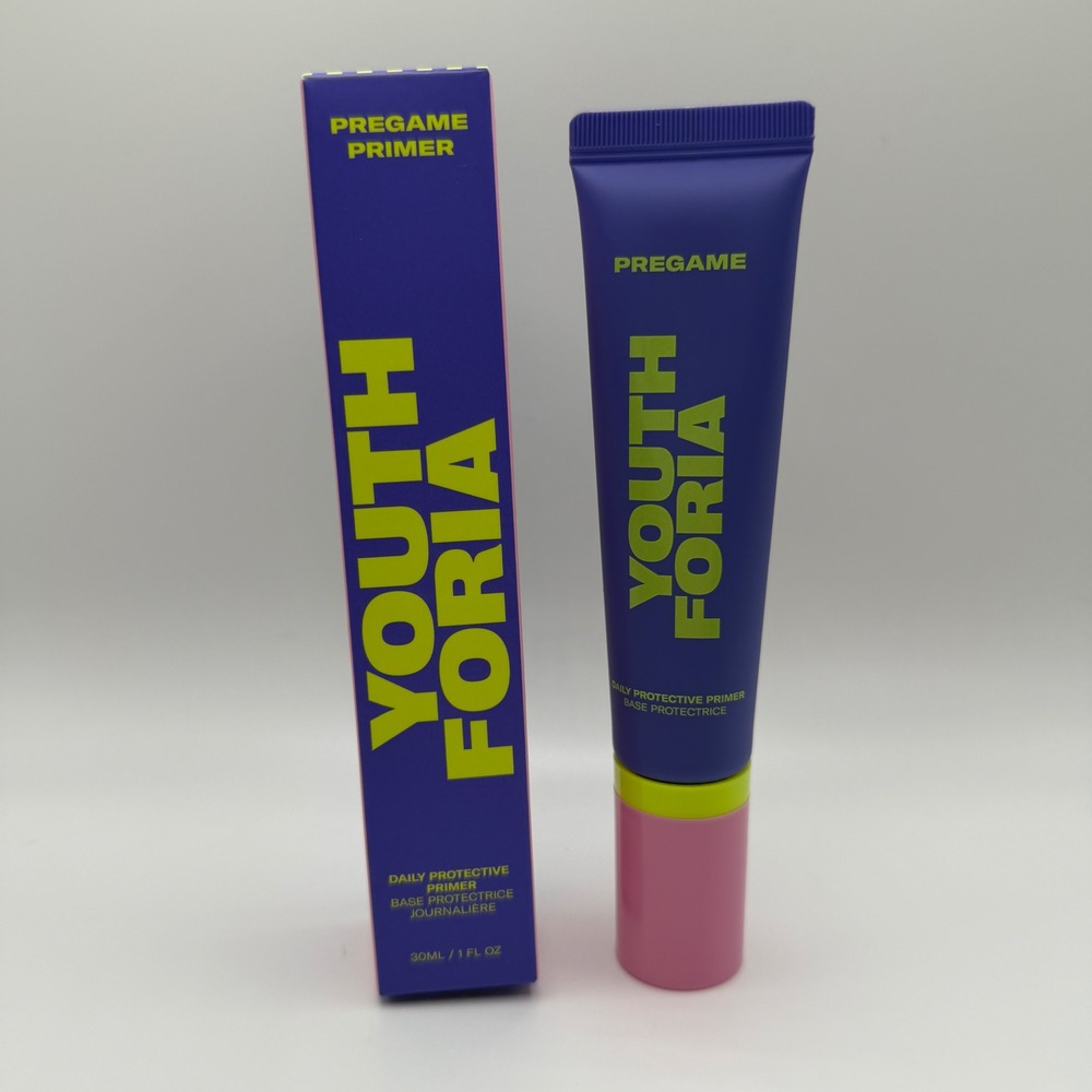 Youthforia Pregame Face Primer Daily Protective 30ml 1oz Silicone-Free NIB
